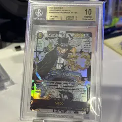 One Piece CCG Sabo Kingdoms of Intrigue Manga Alt Art OP04-083 BGS 10 Pristine - Image 1