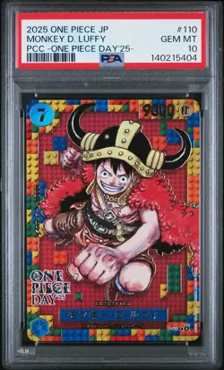 2025 ONE PIECE JPN PREMIUM COLLECTION ONE PIECE DAY'25 MONKEY D. LUFFY PSA 10 - Image 1