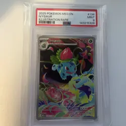Ivysaur 134/132 IR Megas Evolutions Pokemon Card PSA 9 Mint Guard Not Included - Image 1