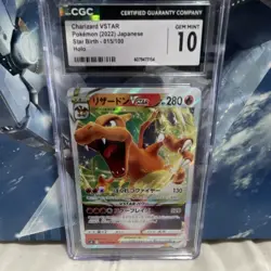 Charizard VSTAR Star Birth 015/100 Holo CGC Gem Mint 10 Japanese Pokemon Card - Image 1