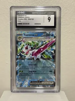 Tsareena EX 046/182 CGC Mint 9 Paradox Rift Graded Pokemon TCG Card - Image 1