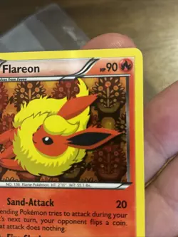 Pokemon Card TCG Flareon BW88 promo Old School 2013 Holo Foil Rare Black Star - Image 3
