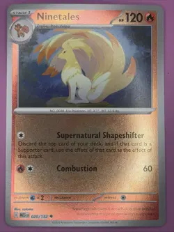 Ninetales 020/132 Mega Evolution Reverse Holo Pokemon Card - Image 1