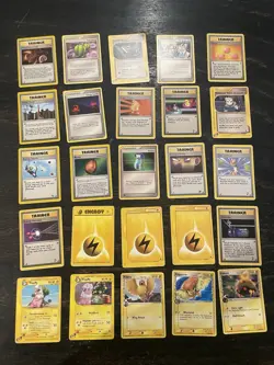 Pokemon TCG EX Sandstorm Flaaffy, Pidgey, Kabuto 25 Vintage Card Trainer Lot - Image 1