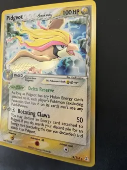 Pokemon TCG Pidgeot 14/110 Delta Species Holon Phantoms Holo Rare Card - Image 2