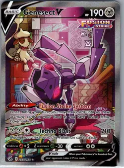 Genesect V (Alternate Art) 255/264 Fusion Strike - Pokemon Card - NM - Image 1