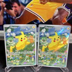 2024 Pokemon Card Lot Of (2) Pikachu Promo Holo 088, MINT - Image 1