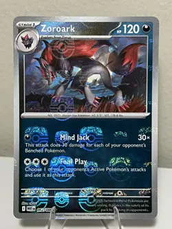 Zoroark Master Ball Pattern 062/086 SV: White Flare Reverse Holo Pokemon Card - Image 1