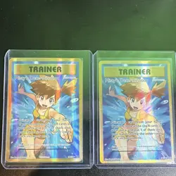 Pokemon Holo Trainer Supporter Misty's Determination Card Lot 2 Cards 2016 - Image 1