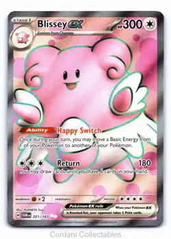 Blissey EX 201/167 - Twilight Masquerade - Pokemon Card - Near Mint - Image 1