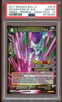 Occupation of Evil Frieza P-018 PSA 10 Dragon Ball Super Card Vol. 1 Judge - Image 1