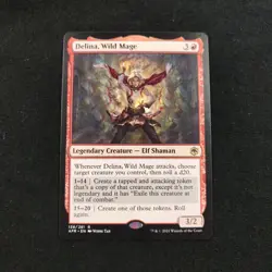 Delina, Wild Mage Adventures in the Forgotten Realms Rare Mtg TCG Card Near Mint - Image 1