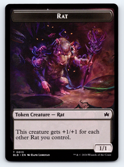 Rat Token Nonfoil - Bloomburrow MTG - Image 1