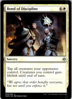Magic | WAR | Bond of Discipline | 6 | Normal | NM - Image 1
