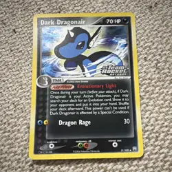 Pokemon Dark Dragonair EX Team Rocket Returns Rare 70 HP 31/109 Card 2004 - Image 1