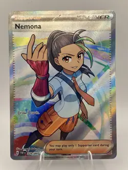 Nemona 229/091 Paldean Fates Holo Ultra Rare Pokemon Card TCG English NM - Image 1