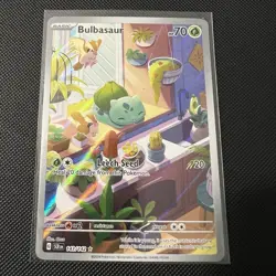 Pokemon TCG Bulbasaur 143/142 Sv07: Stellar Crown illustration Rare NM - Image 2