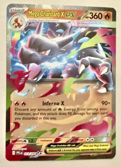 Pokemon Mega Charizard X EX FullArt Holo 13/94 - Image 1