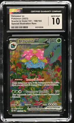 Pokemon Venusaur ex 198/165 Ultra Rare Scarlet Violet 151 - CGC 10 - Image 1