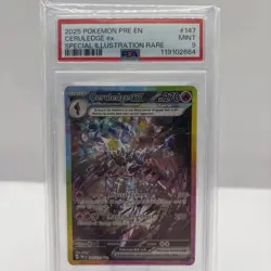Pokemon Ceruledge ex 147/131 Prismatic Evolutions Holo Illustration Rare PSA 9 - Image 1