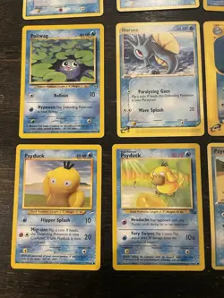 Pokemon TCG Psyduck, Squirtle, Golduck Lot Vintage Water Type 25 Cards Nintendo - Image 2