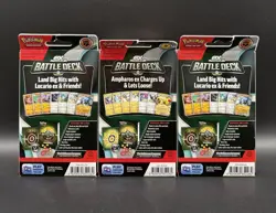 Lot of (3) Pokemon TCG EX Battle Decks Lucario EX & Ampharos EX Factory Sealed - Image 2