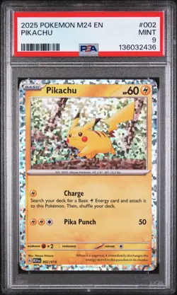 2025 POKEMON M24 EN-MCDONALD'S COLLECTION #002 PIKACHU PSA 9 - Image 1