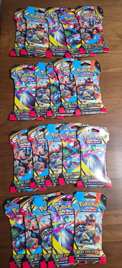 Pokemon Mega Evolution Sleeved Sealed Blister Pack Lot Of 20 Brand New - Image 1