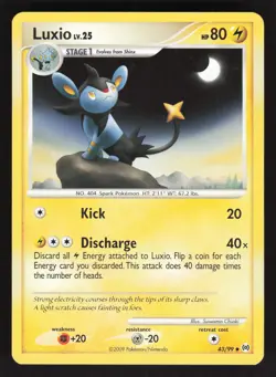 Luxio 43/99 Pokemon TCG Arceus MP - Image 1