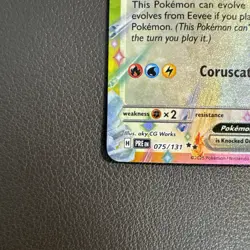 Pokemon TCG: 2025 Eevee ex 075/131-DOUBLE RARE HOLO-Prismatic Evolutions NM - Image 2
