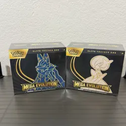 Pokemon TCG Mega Evolution Elite Trainer Box ETB Lot of 2 Lucario and Gardevoir - Image 1