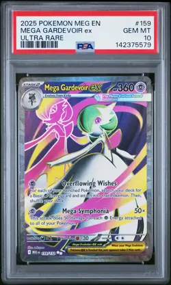 2025 POKEMON MEG EN-MEGA EVOLUTION ULTRA RARE #159 MEGA GARDEVOIR EX PSA 10 - Image 1