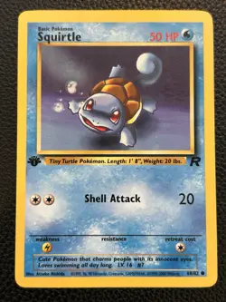 Squirtle 68/82 Team Rocket 1st Edition Pokemon TCG - Image 1