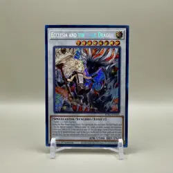 Ecclesia and the Dark Dragon - 1st Edition Secret Rare Yu-Gi-Oh NM - Image 1
