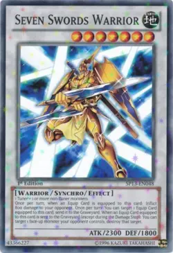 Yugioh! LP Seven Swords Warrior - SP13-EN048 - Starfoil Rare - 1st Edition Light - Image 1