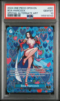 2024 ONE PIECE EMPERORS IN THE NEW WORLD SPECIAL ALT ART #051 BOA HANCOCK PSA 10 - Image 1