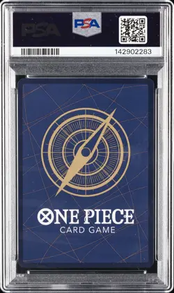 2025 ONE PIECE OP13-CARRYING ON HIS WILL 3RD ANNIVERSARY-GOLD #004 SHANKS PSA 10 - Image 2