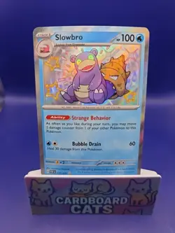 Pokemon TCG Slowbro 117/091 SV Paldean Fates Shiny Rare Card NM - Image 1