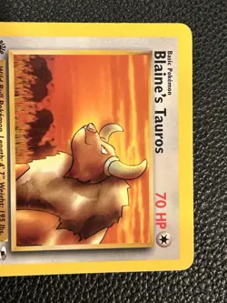 Pokemon Card Blaine's Tauros 64/132 Gym Heroes - NM 1st Edition - Image 2