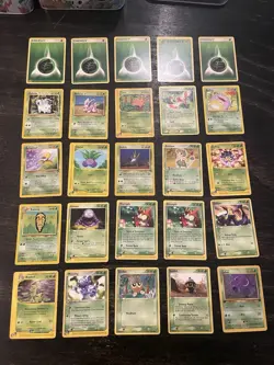 Pokemon TCG EX Ruby & Sapphire Nintendo Grass Type 25 Card Lot Vintage - Image 1