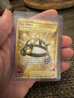 Exp. Share 180/163 Battle Styles NM Full Art Gold Secret Rare Pokemon Card - Image 1