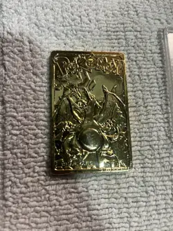 1999 Charizard Pokemon Trading Card 24K Gold Plated, Limited Edition Burger King - Image 1