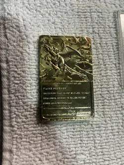1999 Charizard Pokemon Trading Card 24K Gold Plated, Limited Edition Burger King - Image 2