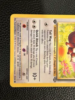 Pokemon TCG Eevee Jungle Card 51/64 Regular Common 1st Edition LP - Image 3