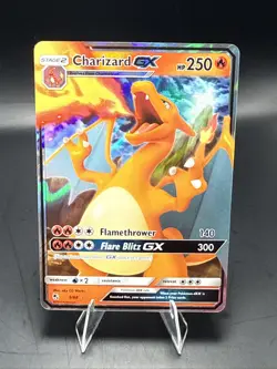 Pokemon TCG Charizard GX Holo Ultra Rare Card Hidden Fates 9/68 A - Image 1