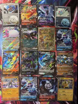 Pokemon 16 Card Lot nm V Max Mega Amazing Ex HOLO Rare Hits Only F68 - Image 1