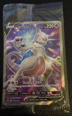 Mewtwo V SWSH229 SWSH: Sword & Shield Holo Sealed Promo Pokemon Card Sealed NM - Image 1