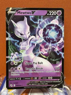 Pokemon TCG Mewtwo v Full Art Holo Ultra Rare Card 030/078 NM 1800 - Image 1