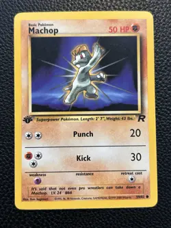 Pokemon TCG Team Rocket Machop 1st Edition 59/82 Card - Image 1