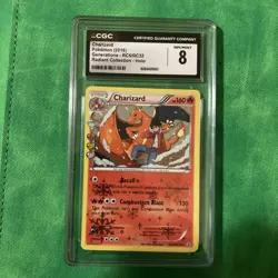 CGC 8 Charizard 2016 Generations RC5/RC32 Radiant Collection Holo Pokemon Card - Image 1